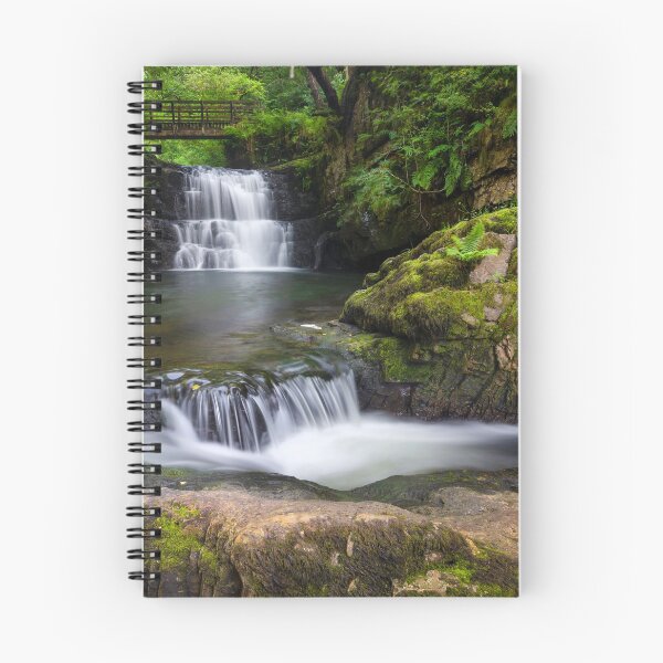 Item preview, The waterfall behind Dinas Rock designed and sold by Leighton Collins.