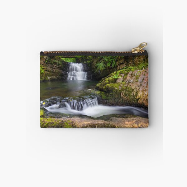 Item preview, The waterfall behind Dinas Rock designed and sold by Leighton Collins.