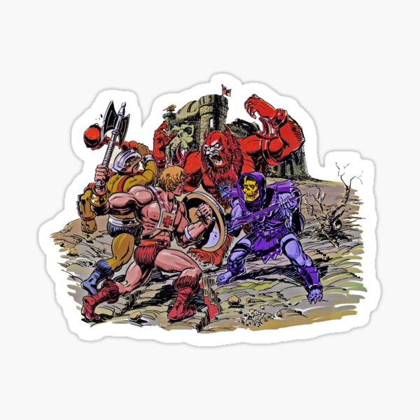 RETRO Masters of the Universe Battle For Grayskull vintage style art!! Sticker