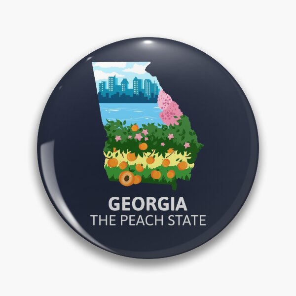 Item preview, Georgia - The Peach State - Bumper Sticker designed and sold by d1mology.