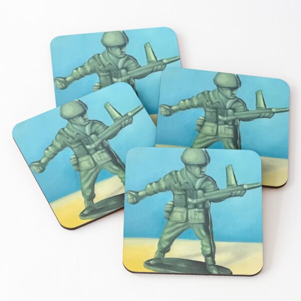 Item preview, Toy soldier, green army man art designed and sold by GingerCatCo.