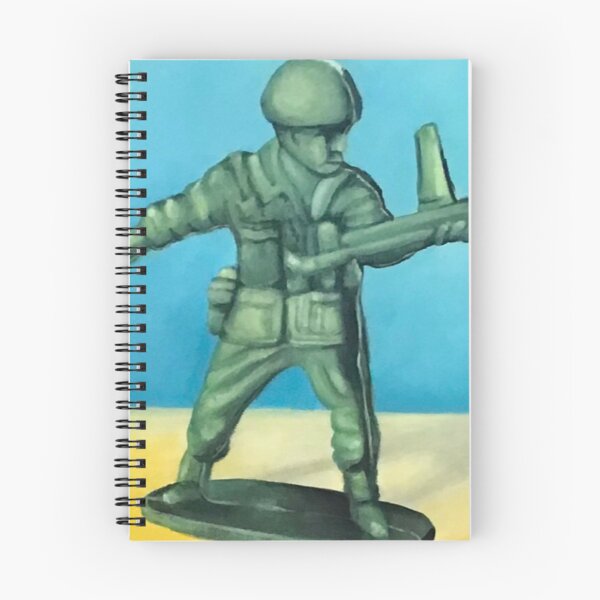 Aperçu de l'œuvre Soldat de plomb, art de l'homme de l'armée verte créée et vendue par GingerCatCo.