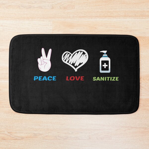 Item preview, Peace Love Sanitize T-Shirt designed and sold by Mostik Vipo.