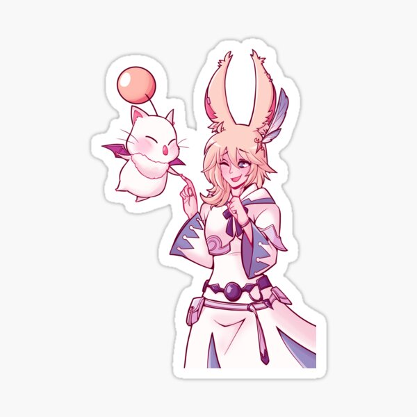 Item preview, FFXIV x KH - Mago Blanco Viera Namine designed and sold by DaPandaBanda.
