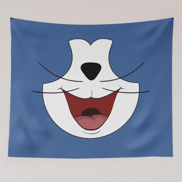 Item preview, Cartoon animated smiling cat designed and sold by TravellingWolf.