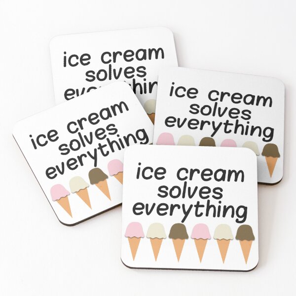 Item preview, ICE CREAM SOLVES EVERYTHING designed and sold by JORDYN MARBURG.