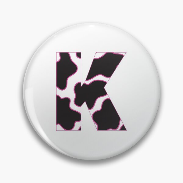 Item preview, cow print letter k designed and sold by keeganemma.