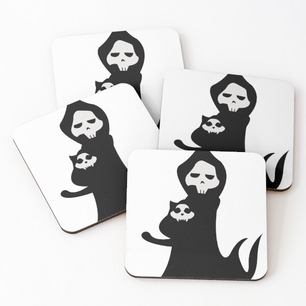 Item preview, Reaper's Pet Black & White Sticker designed and sold by SoLittleSteph.