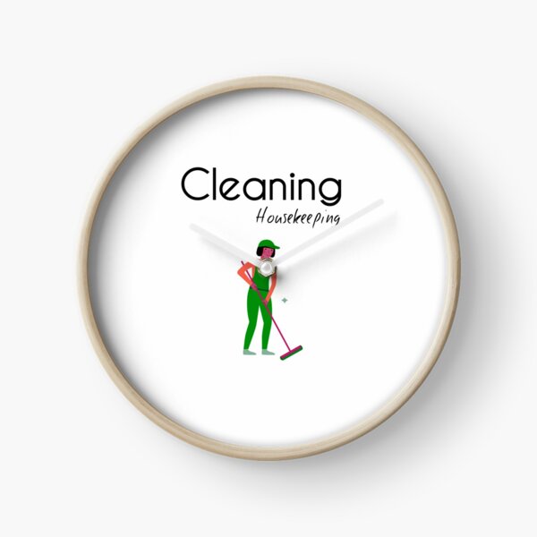 Housekeeping Cleaner - Clearning Housekeeping - Gift For Cleaner Clock
