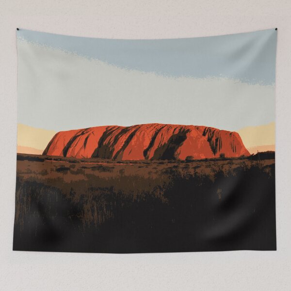 Aperçu de l'œuvre Uluru - Ayers Rock - Un rocher rouge géant créée et vendue par Rock-Your-Body.