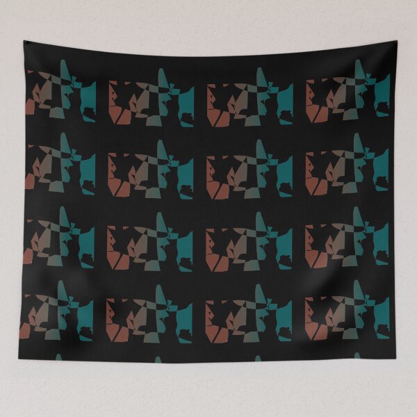 Item preview, Shapes in Red and Teal designed and sold by JD's Shop.