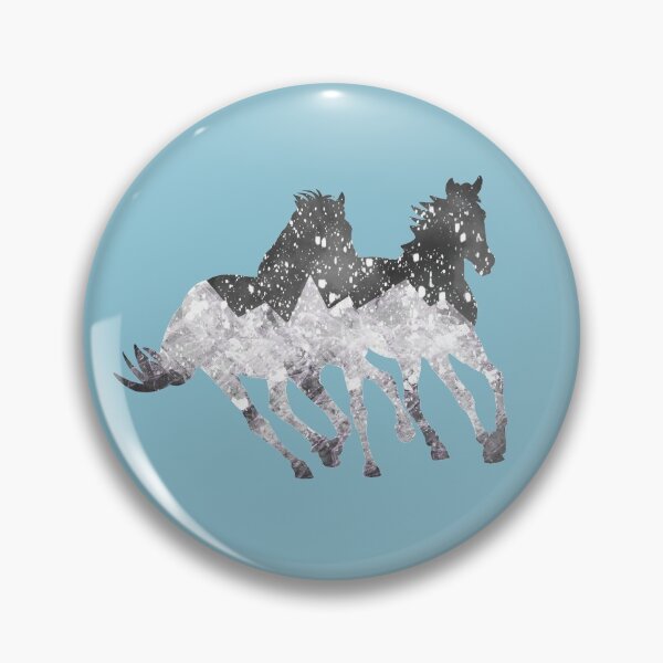 Item preview, Caballos Blizzard Azules designed and sold by arialiuia.