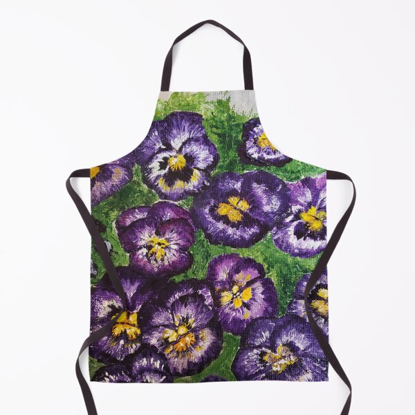 Item preview, Purple Pansies with Silver Basketweave designed and sold by LivingArtBrenda.