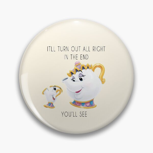 Item preview, Mrs. Pots Beauty and the Beast Quote designed and sold by Julitortellini.