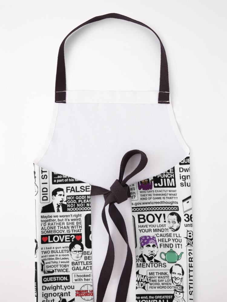 Alternate view of Wise Words From The Office - The Office Quotes (Variant) Apron