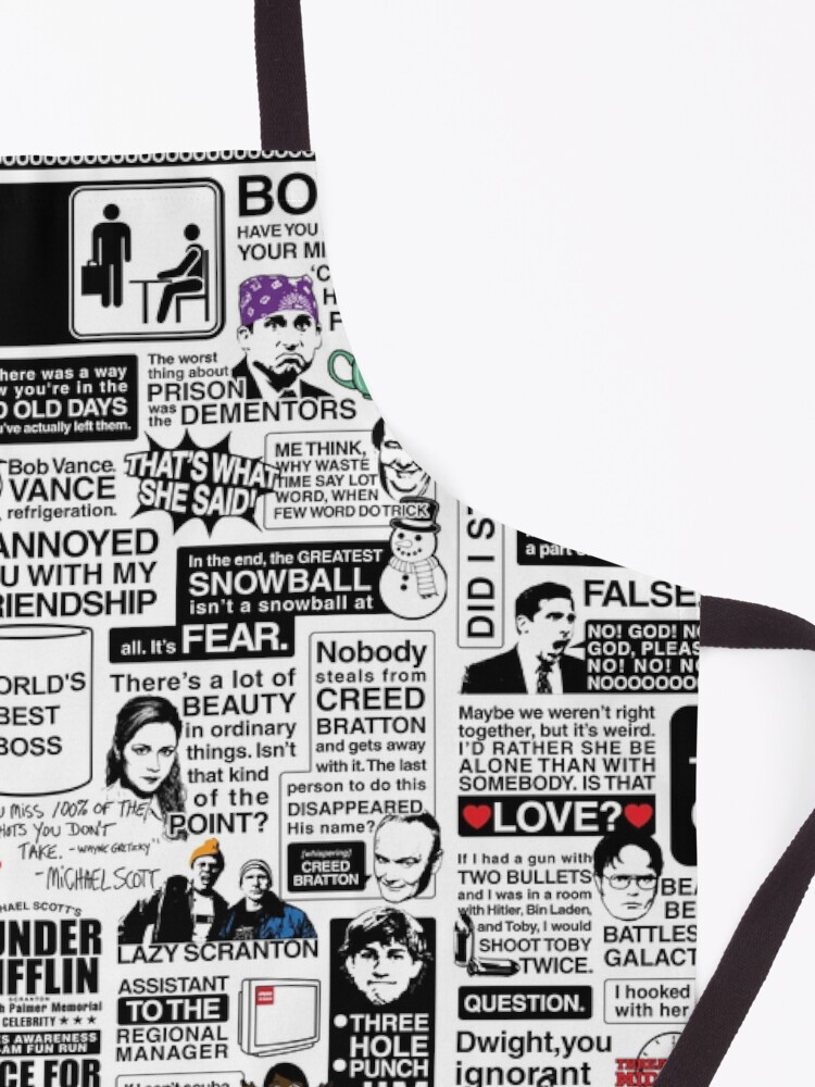 Alternate view of Wise Words From The Office - The Office Quotes (Variant) Apron