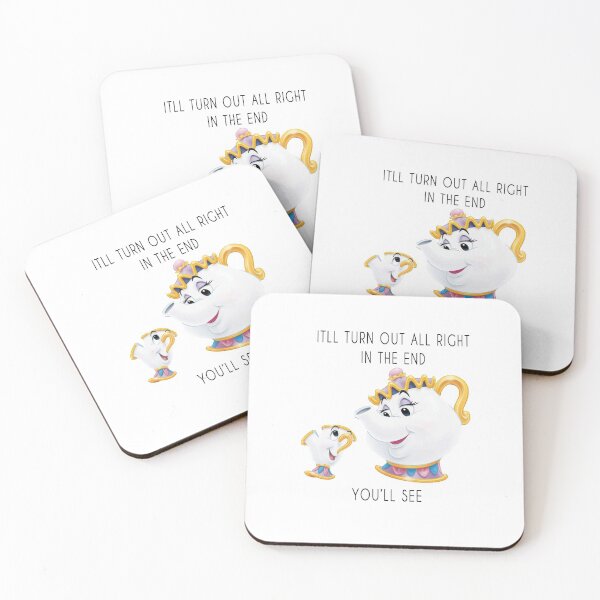 Item preview, Mrs. Pots Beauty and the Beast Quote designed and sold by Julitortellini.