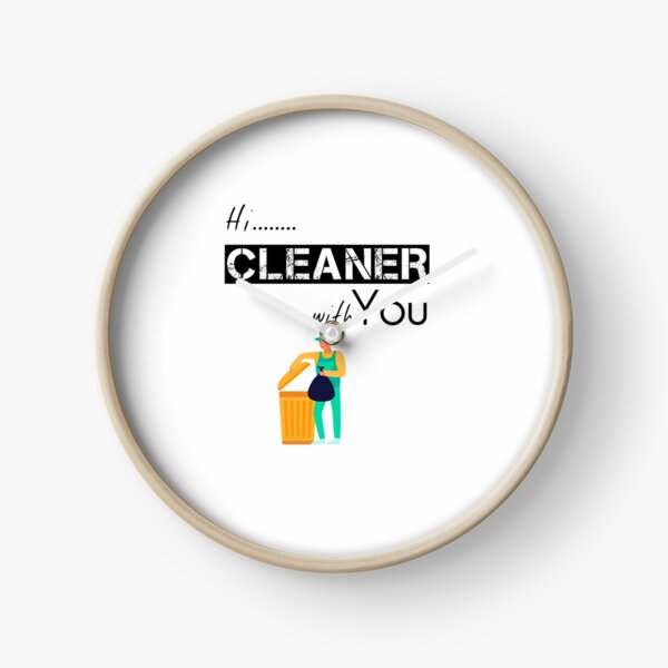 Cleaner gift - Street Cleaner - Housekeeping Cleaner - Clearning Housekeeping - Gift For Cleaner Clock