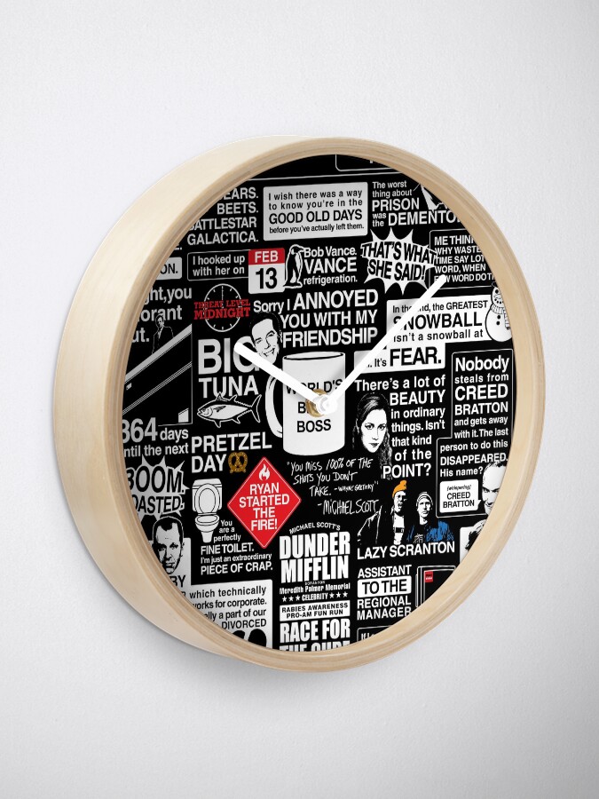 Alternate view of Wise Words From The Office - The Office Quotes Clock