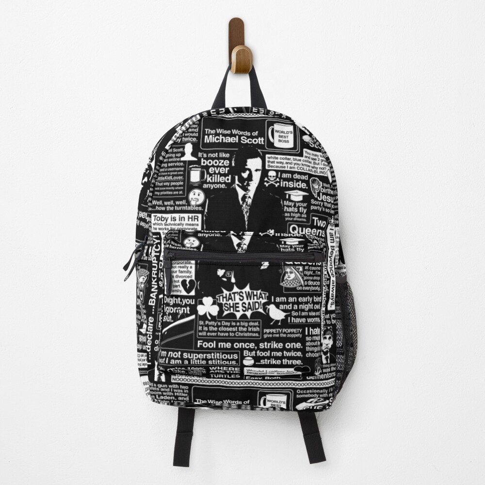The Wise Words of Michael Scott Backpack