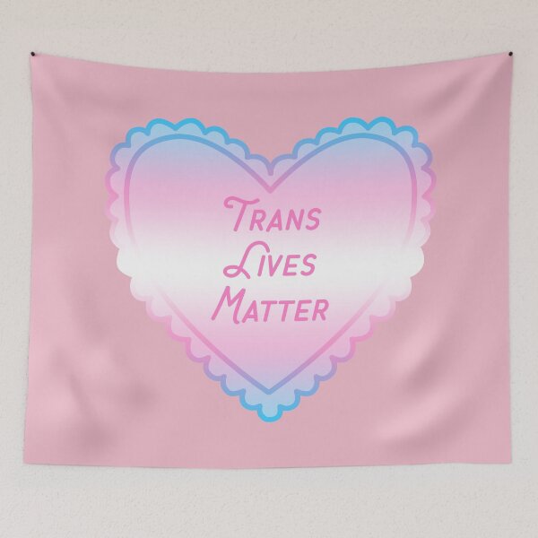 Item preview, trans lives matter heart designed and sold by prismatic paper co.