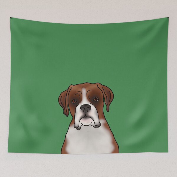 Item preview, Boxer Dog Portrait - Green designed and sold by JadeMadeThis.