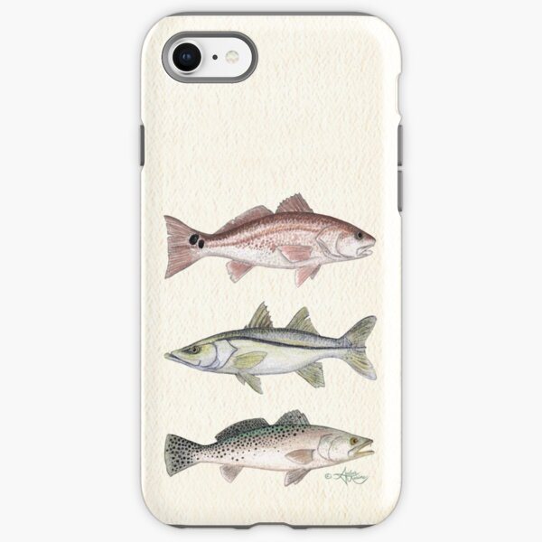 Item preview, "Inshore Slam"  by Amber Marine ~ watercolor redfish, snook, and trout art, © 2013 designed and sold by Amber Marine ~ Wildlife Artist ~ © 2004-2021.