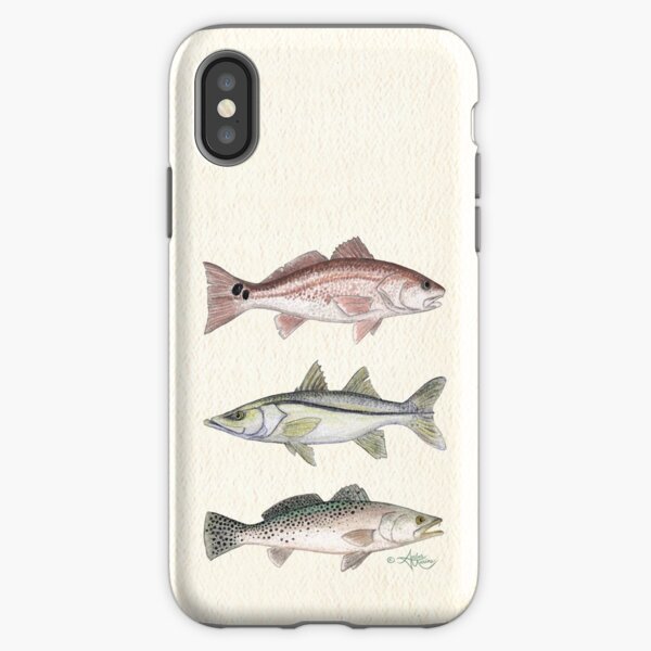 Item preview, "Inshore Slam"  by Amber Marine ~ watercolor redfish, snook, and trout art, © 2013 designed and sold by Amber Marine ~ Wildlife Artist ~ © 2004-2021.