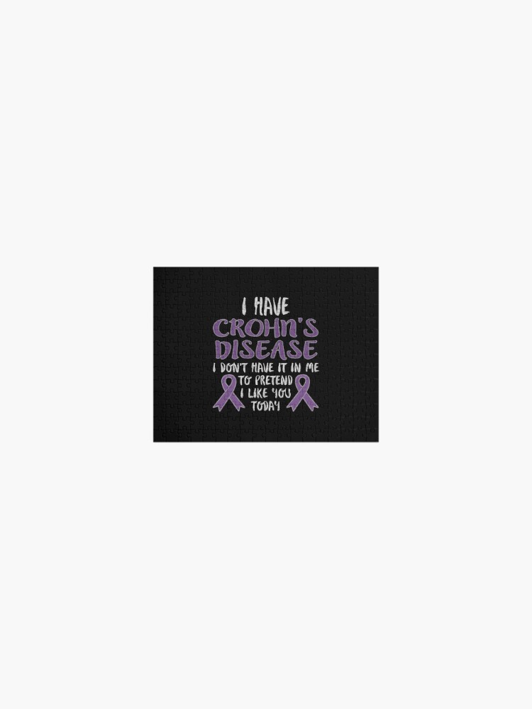 Crohns Disease Awareness Living With An Invisible illness for Christmas  present Jigsaw Puzzle