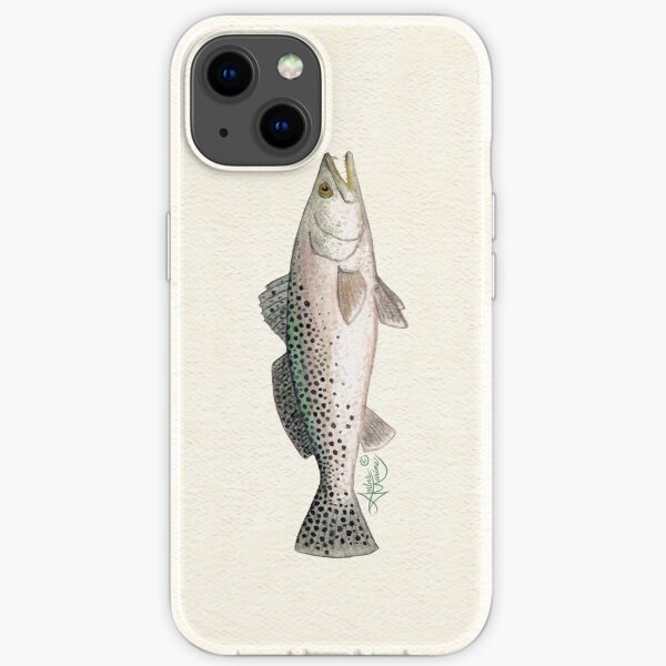 "Spotted Seatrout" by Amber Marine ~ watercolor fish art, © 2013 iPhone Soft Case