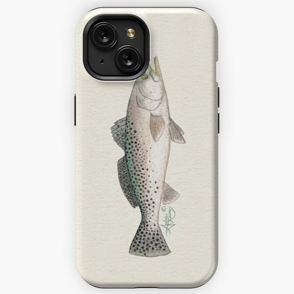 "Spotted Seatrout" by Amber Marine ~ watercolor fish art, © 2013 iPhone Tough Case