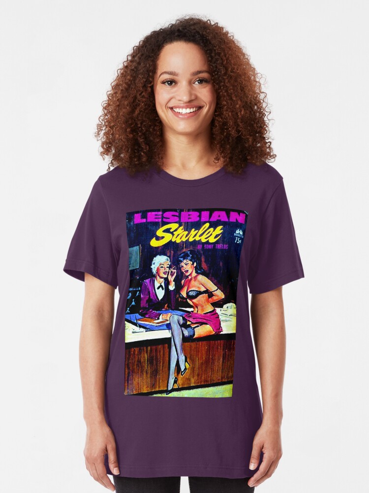 Alternate view of "Lesbian Starlet" Slim Fit T-Shirt