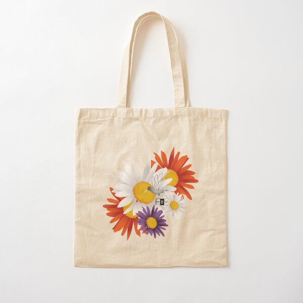 Encourage Floral Cotton Tote Bag
