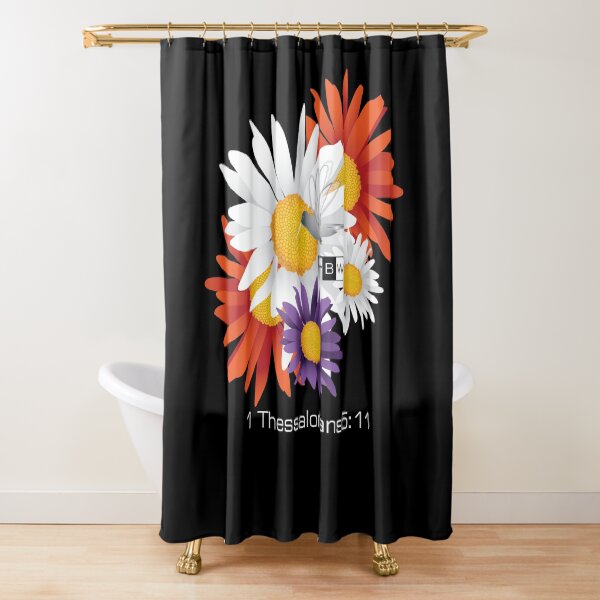 Encourage Floral Shower Curtain