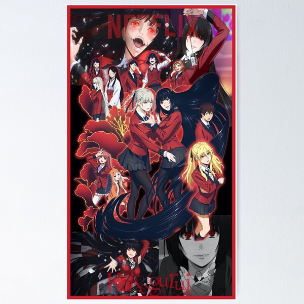 Poster Adesivo Anime Kakegurui Yumeko Jabami - Cogumelo Corp