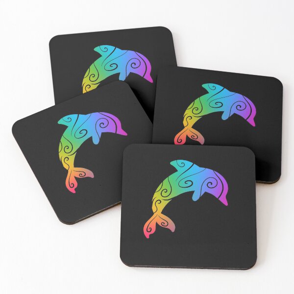 Item preview, Rainbow Ombre Dolphin designed and sold by KelseyLovelle.