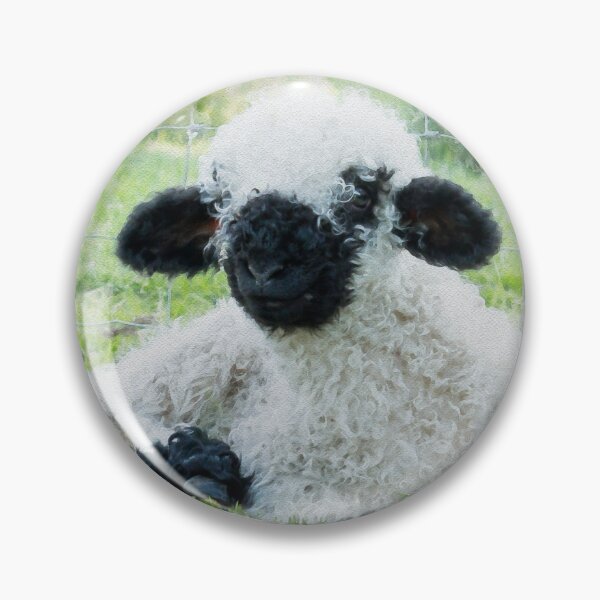 Item preview, Valais Blacknose Sheep Watercolour Photograph. designed and sold by Jane Stanley Photography.