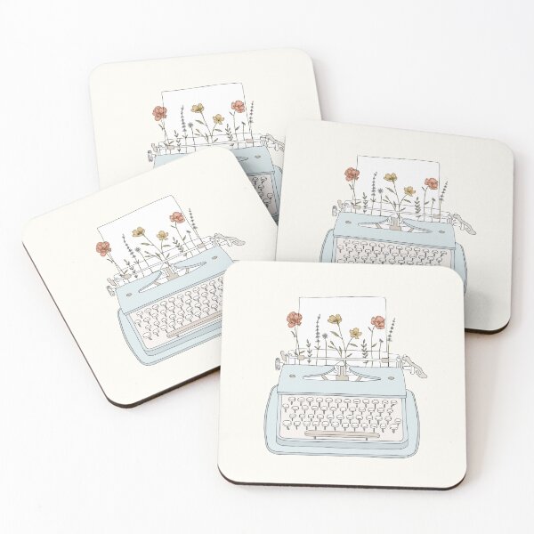 Item preview, Typewriter with flowers designed and sold by luscorner.