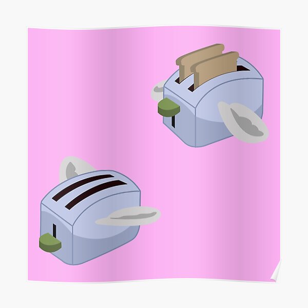 Flying Toaster Poster By Winstongambro Redbubble