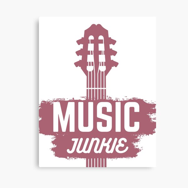 "Music Junkie" Canvas Print for Sale by JamesBosher Redbubble