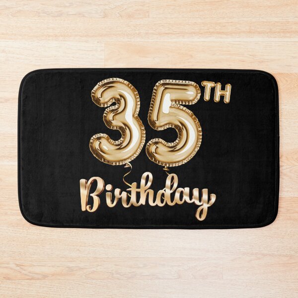 Item preview, 35th Birthday Gifts - Party Balloons Gold designed and sold by betternotes.
