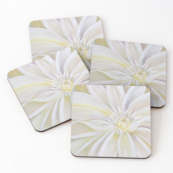 Artikelvorschau, Weiße Dahlie entworfen und verkauft von Debi Starr.
