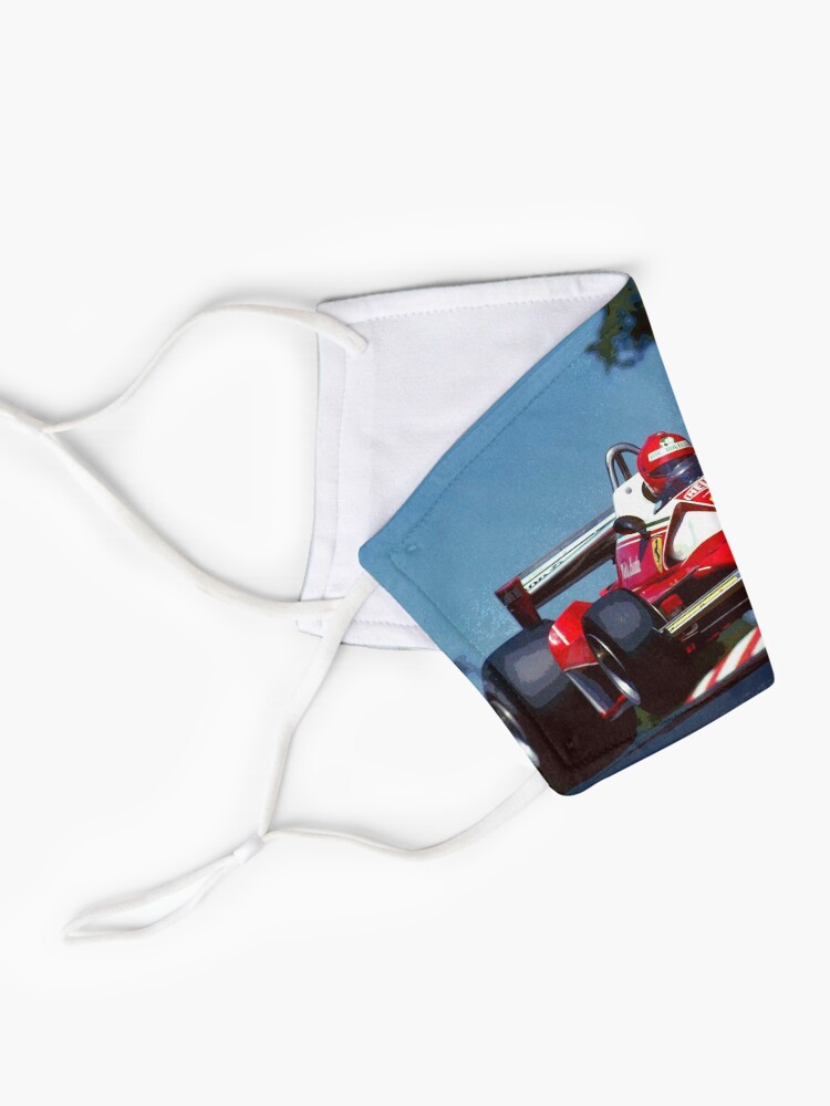 Masque ''Niki Lauda saute dans sa voiture de Formule 1 de 1976' : autre vue
