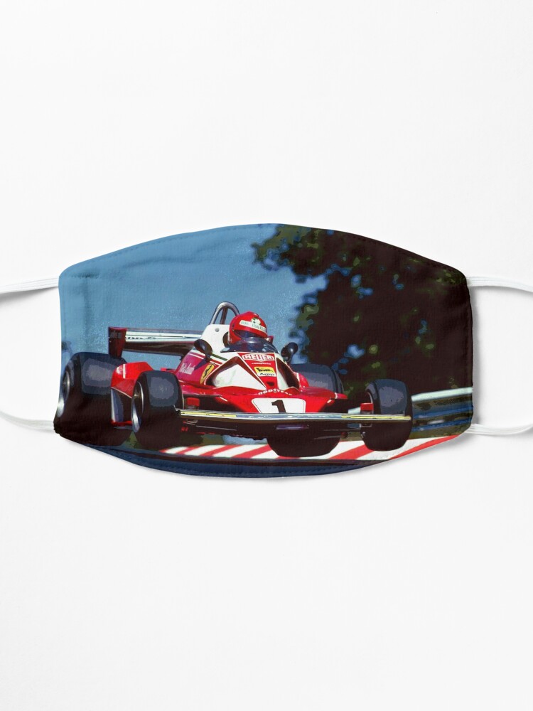 Masque ''Niki Lauda saute dans sa voiture de Formule 1 de 1976' : autre vue