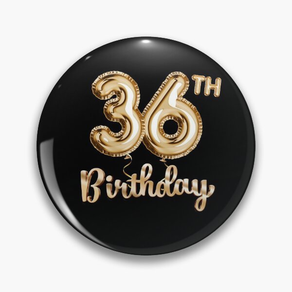 Item preview, 36th Birthday Gifts - Party Balloons Gold designed and sold by betternotes.