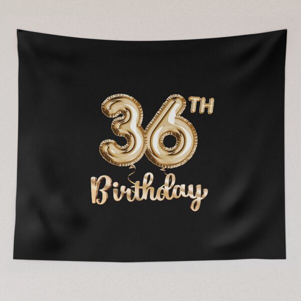 Item preview, 36th Birthday Gifts - Party Balloons Gold designed and sold by betternotes.