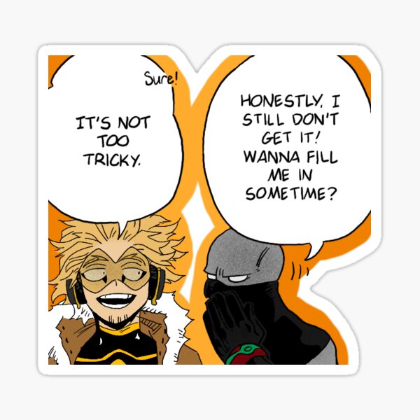 Bnha Hawks And Twice Chat Sticker By C0ffe Redbubble