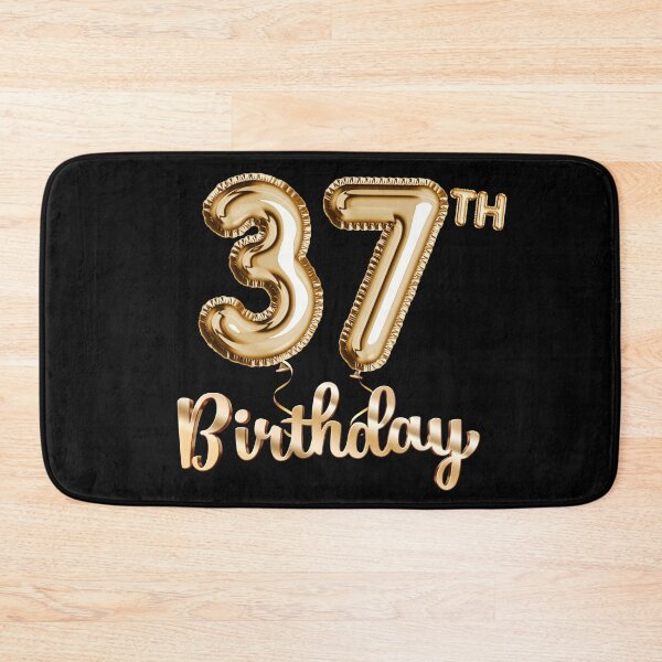 Item preview, 37th Birthday Gifts - Party Balloons Gold designed and sold by betternotes.