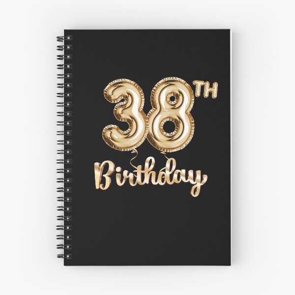 Item preview, 38th Birthday Gifts - Party Balloons Gold designed and sold by betternotes.