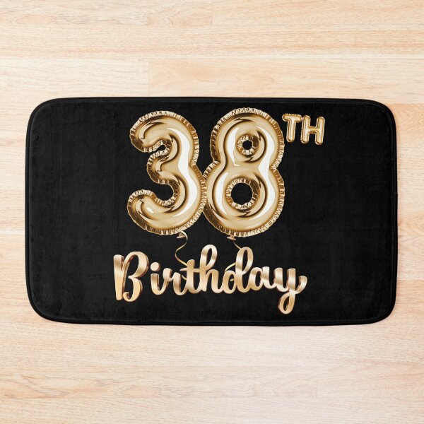 Item preview, 38th Birthday Gifts - Party Balloons Gold designed and sold by betternotes.
